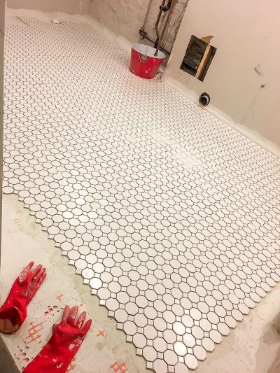 DIY Tile Installation, End of Day 2