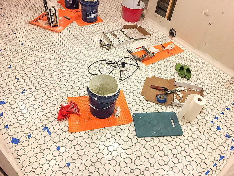 DIY Tile Installation, End of Day 3