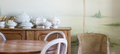 Miss Mustard Seed Hand-Painted Landscape Mural