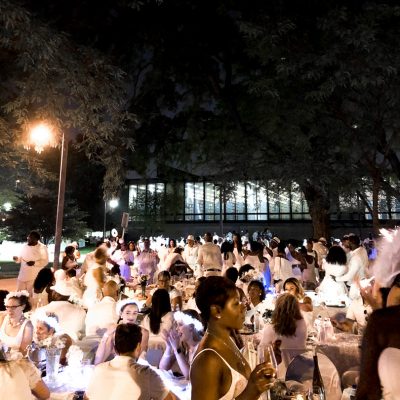Chicago Dîner en Blanc 2018 at Night