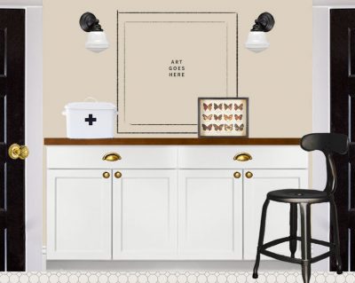 Laundry Elevation: Cabinets (Photoshop)