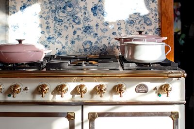 CornuFé 110, La Cornue, Ivory and Brass Range