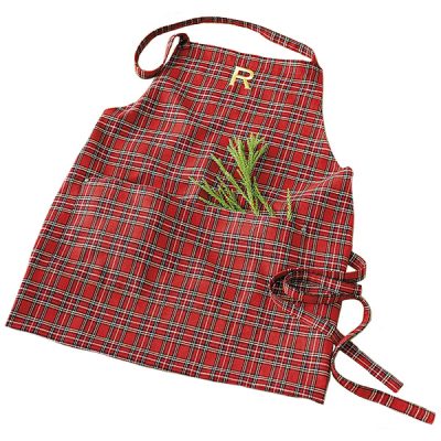 Suzanne Kasler Holiday Plaid Apron, Ballard Designs