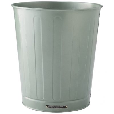 Spruce Green Steel Waste Basket, Schoolhouse Electric