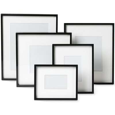 Black Lacquer Gallery Picture Frames, Williams-Sonoma