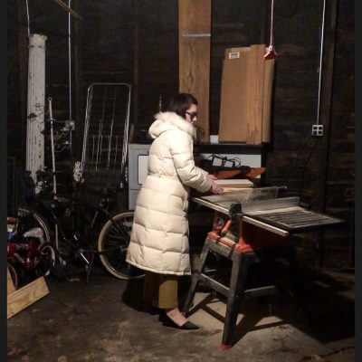 Cutting down IKEA cabinets with a table saw