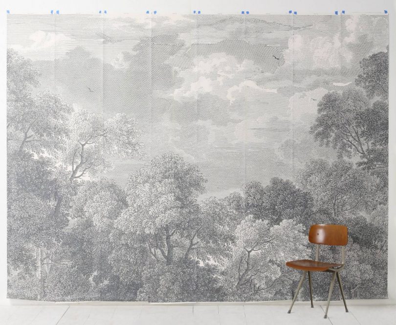 Etched Arcadia Wallpaper Mural, Anthropologie