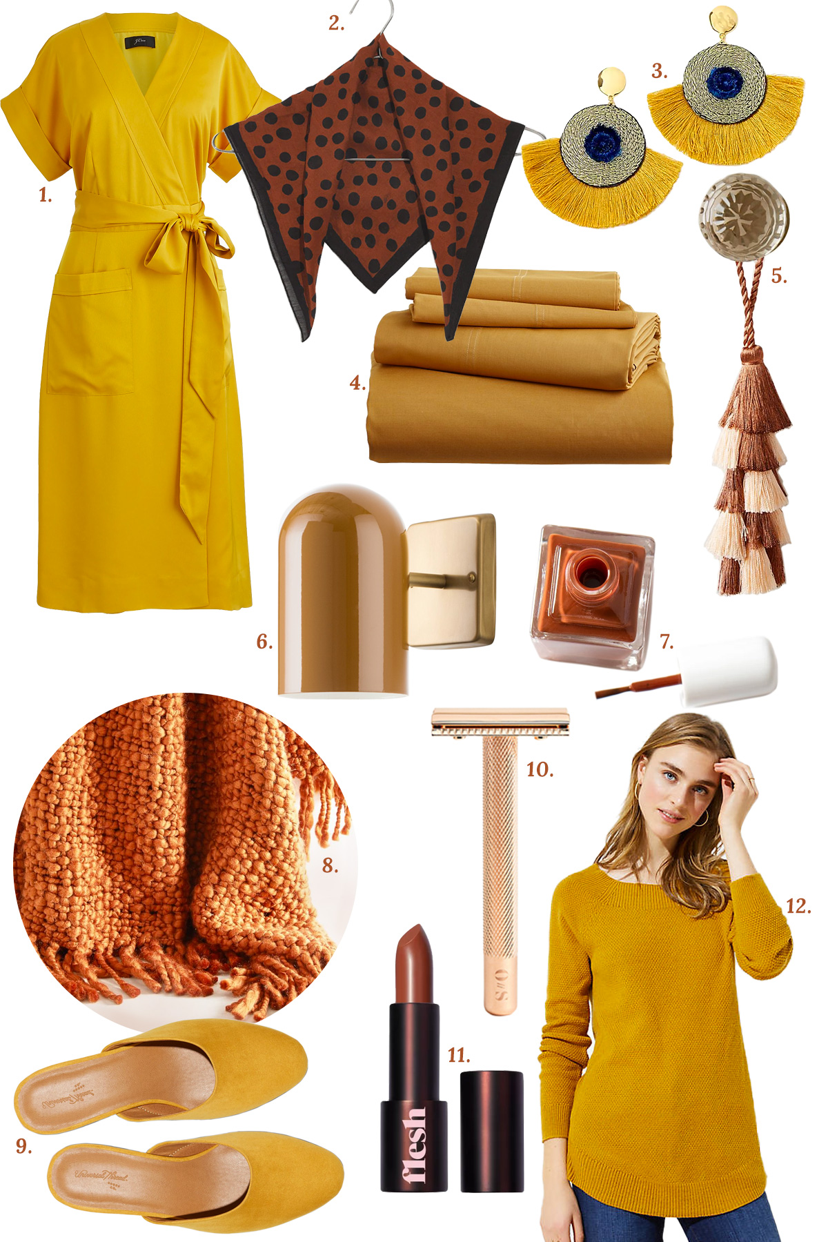 Mustard, Copper, Toffee