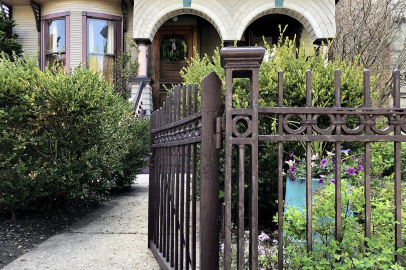 Victorian with Wrought Iron Fence