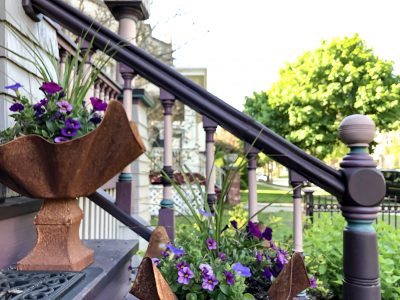 Scalloped Planters on a Victorian Porch | Making it Lovely