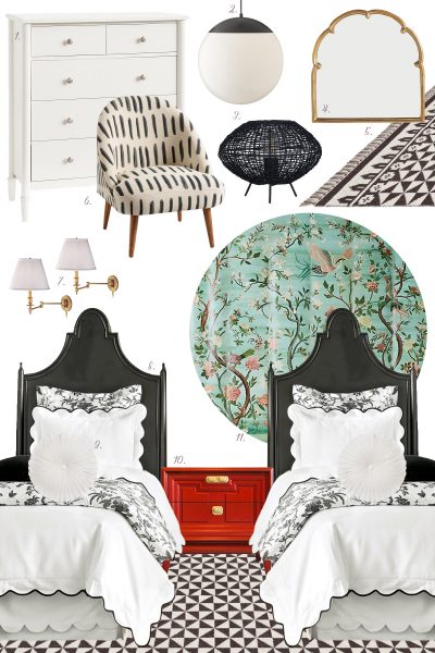 Tween Girls' Bedroom with Two Twin Beds | Making it Lovely