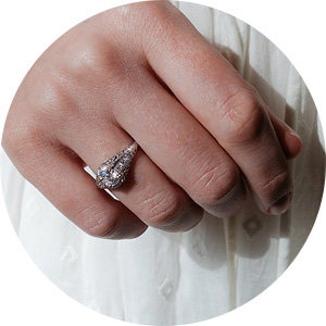 Vintage Diamond Edwardian Engagement Ring from Erstwhile
