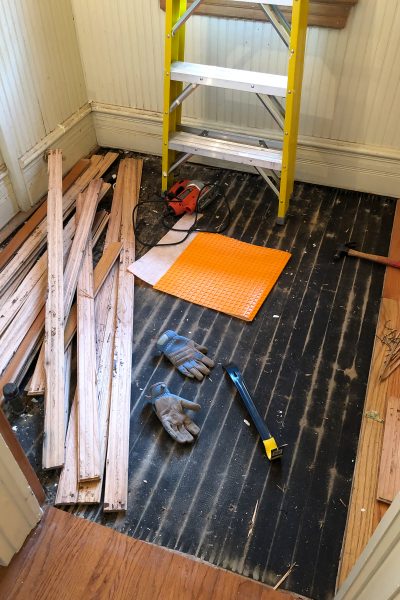 Hardwood Flooring Being Removed | Making it Lovely