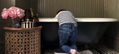 Playing in the Clawfoot Tub