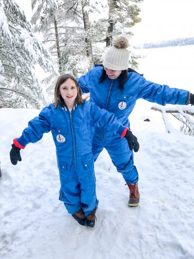 Matching Vintage Snowsuits!