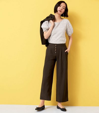 Italian Olive Pants, LOFT