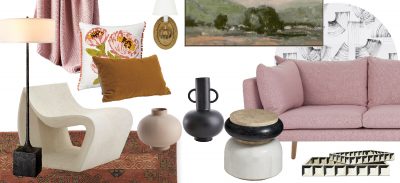 Pink Sofa Living Room | Making it Lovely