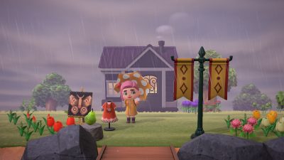 A Rainy Day Welcome (Animal Crossing: New Horizons)