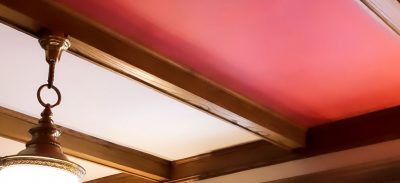 Painting the Dining Room Ceiling Red