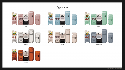 Appliances - Lovely Kitchen Mod for Stardew Valley by Lulu Lovely