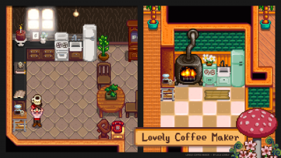 Lovely Coffee Maker - Stardew Valley Mod by Lulu Lovely