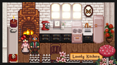 Lovely Kitchen Mod for Stardew Valley by Lulu Lovely