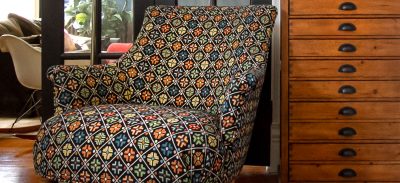 Calico Corners Reupholstered Armchair | Making it Lovely
