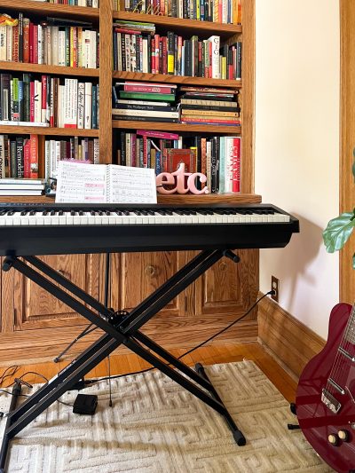 Digital Piano on Keyboard Stand