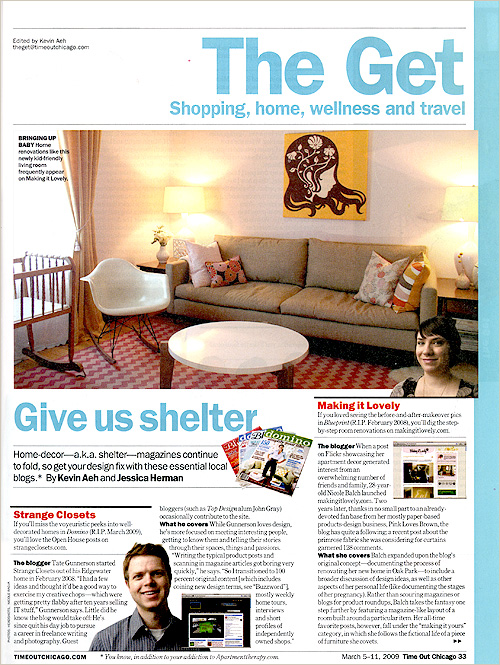 Time Out Chicago – "Give Us Shelter"