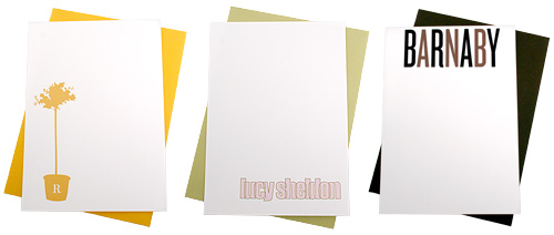 personalized stationery
