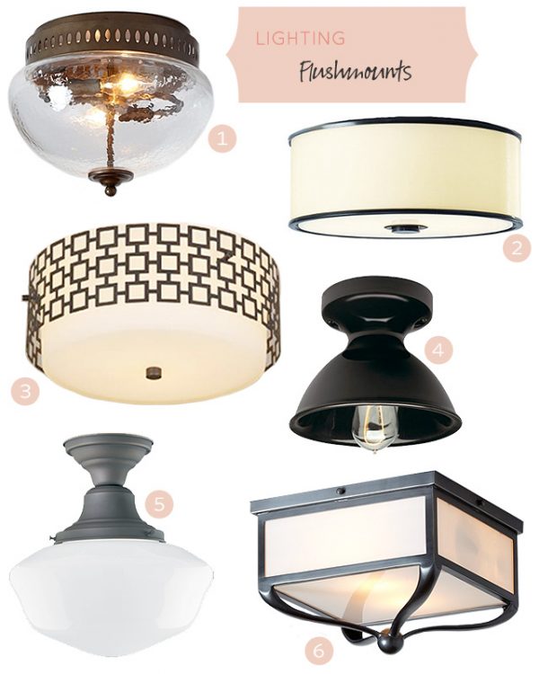 Flushmount Lighting Fixtures - Making it Lovely