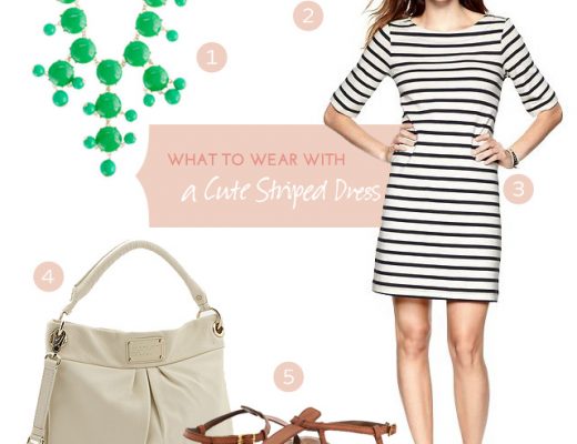 What to Wear with a Cute Striped Dress #makingitlovely