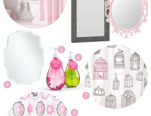 Girly Pink Bathroom