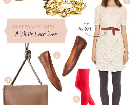 October Style: A White Lace Dress