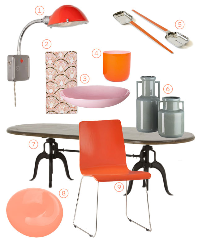 An Orange Dining Room from Making it Lovely