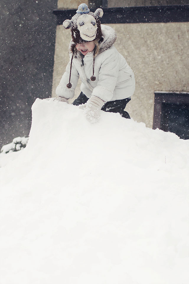Eleanor on a Snow Hill