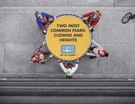 Two Most Common Fears: Clowns and Heights