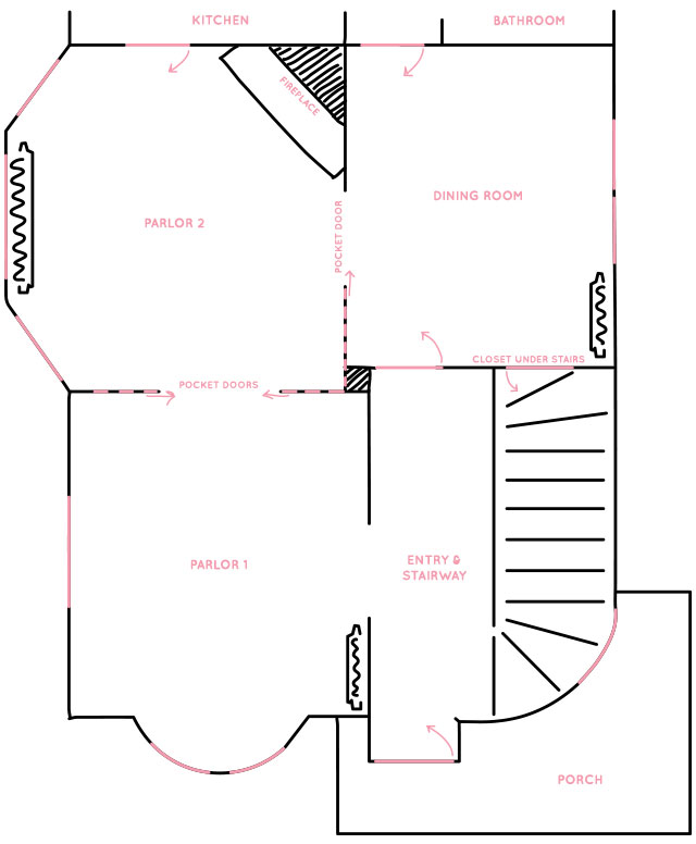Victorian House First Floor Layout