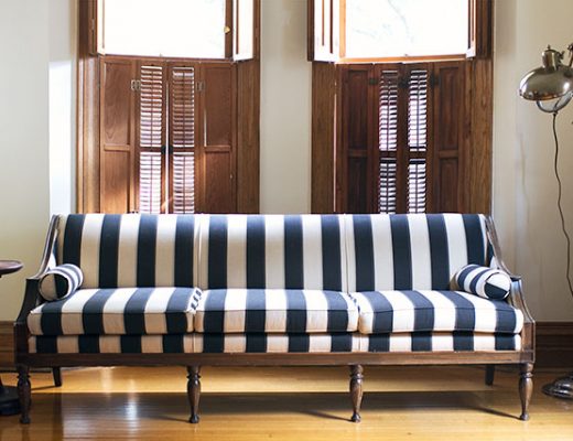 Striped Antique Sofa