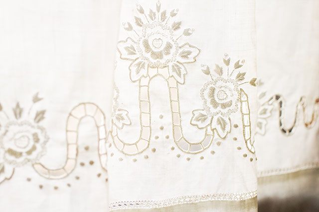 Embroidered Window Curtains