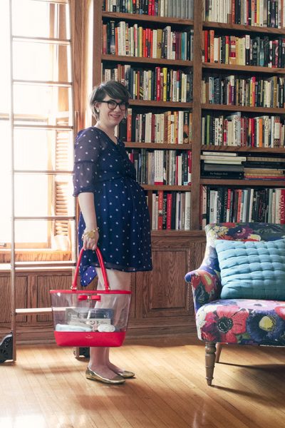 Polka Dot Dress, Kate Spade Bag