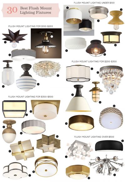 The 30 Best Flush Mount Lighting Fixtures - Making it Lovely