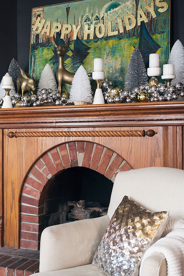Christmas Fireplace Decorating #Target #MakingitLovely
