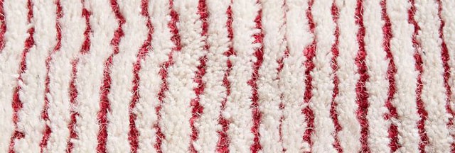 Parallels Wool Rug, Macaroon Pink