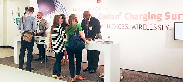 Wireless Charging at NeoCon 2015 in Chicago with #CorianPowerUp