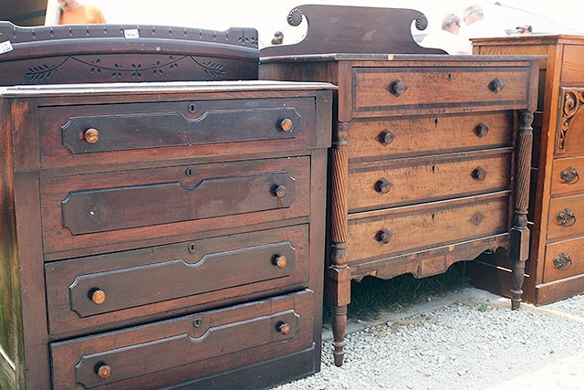 Antique Dressers at the Kane County Flea Market