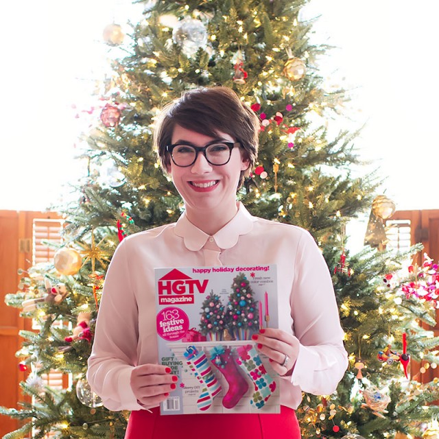 Making it Lovely (Nicole Balch) featured in HGTV Magazine's Christmas 2015 Issue