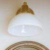 Brass and Milk Glass Sconce