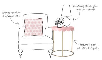 pink side table target