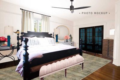 One Room Challenge Bedroom Photo Mockup | Making it Lovely